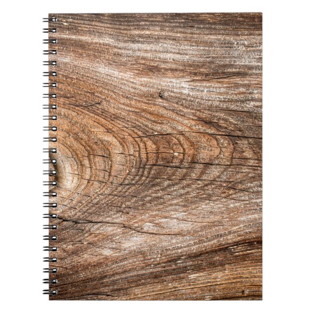 Tree texture rough solid wood notebook (Front)