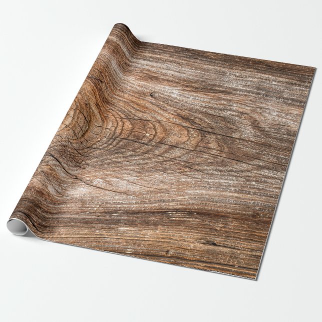 Tree texture rough solid wood wrapping paper (Unrolled)