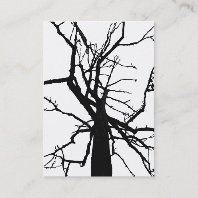 Tree Top Abstract ATC Business Card (Front)