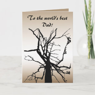 Tree Top Abstract Fathers Day Card