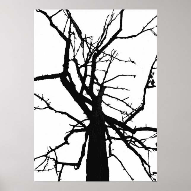 Tree Top Abstract Poster (Front)