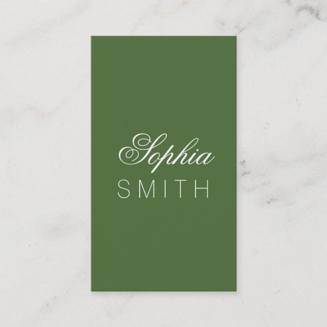 Tree Top - Enter your name Business Card (Front)