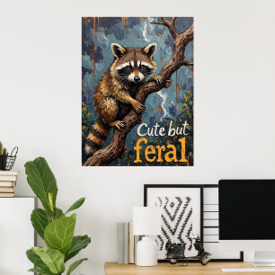 Tree Top Explorer: A Raccoon's Climb Poster
