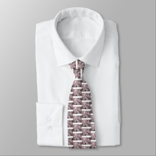 Tree Tops Necktie Tie - Strawberry
