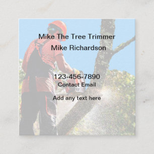 Tree Trimmer Simple Business Cards Design