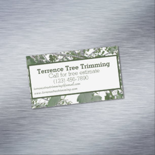 Tree Trimming Magnetic Business Card