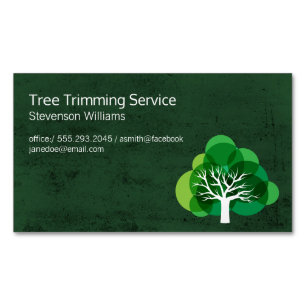 Tree Trimming   Nature Outdoors   Tree Magnetic Business Card