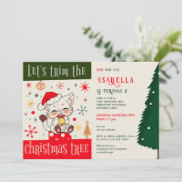 Tree Trimming Ornament Exchange Kid Birthday Party