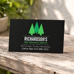 Tree Trimming Service Business Card