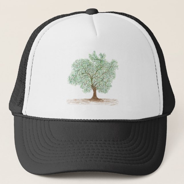 tree trucker hat (Front)