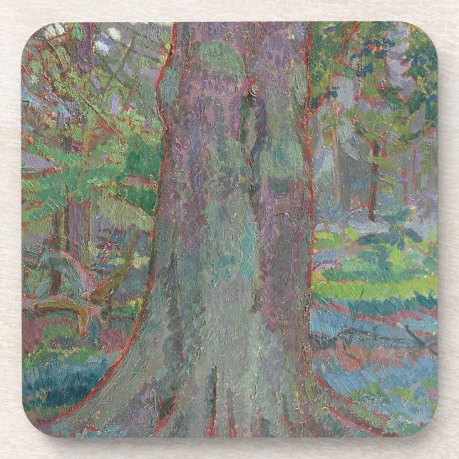 Tree Trunk, 1916 (oil on canvas) Coaster (Front)