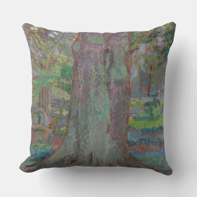 Tree Trunk, 1916 (oil on canvas) Cushion (Front)