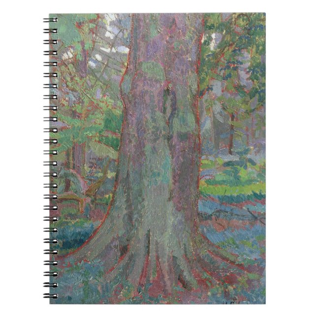 Tree Trunk, 1916 (oil on canvas) Spiral Notebook (Front)