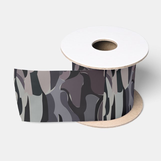 Tree Trunk Background Pattern Satin Ribbon (Spool)