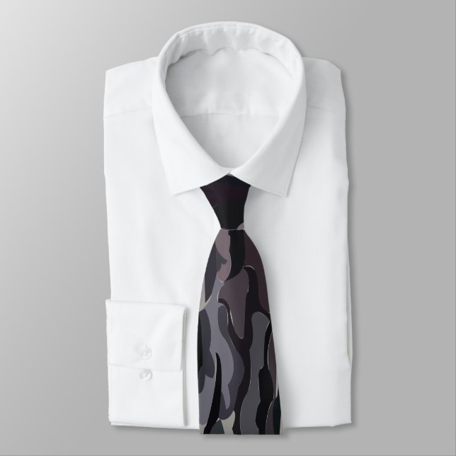 Tree Trunk Background Pattern Tie (Tied)