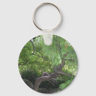 Tree trunk keychain