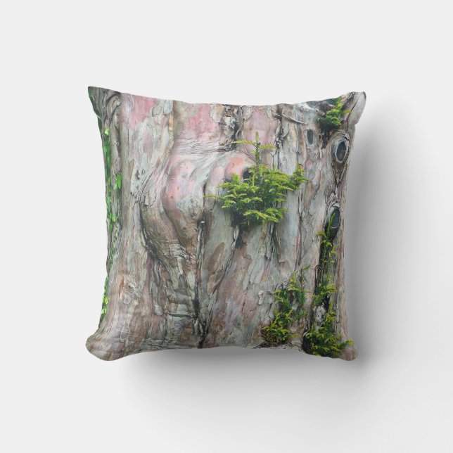 TREE TRUNK, KNOT-HOLES,MOSS CUSHION (Front)