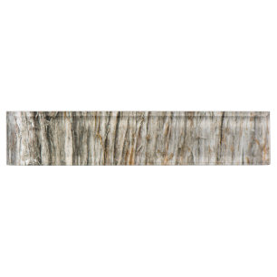 Tree trunk nameplate