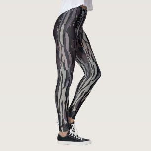 Tree Trunk Pattern Leggings