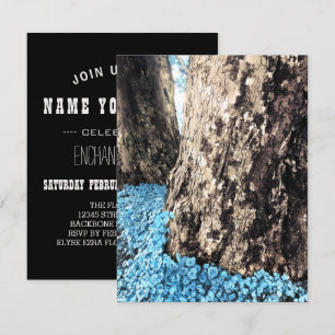 tree trunks invitation