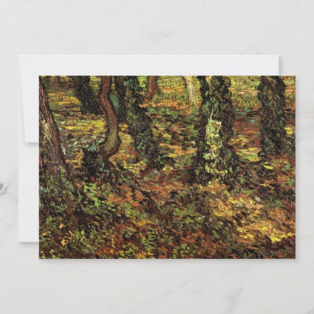 Tree Trunks with Ivy by Vincent van Gogh (Front)