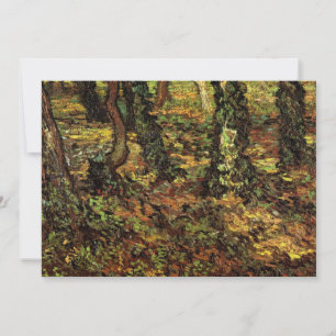 Tree Trunks with Ivy by Vincent van Gogh