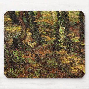 Tree Trunks with Ivy by Vincent van Gogh Mouse Pad