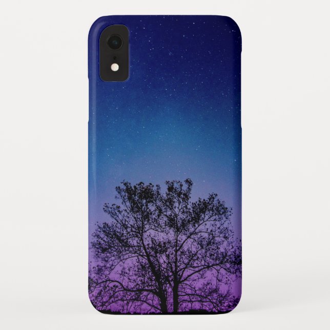 tree under night sky Case-Mate iPhone case (Back)