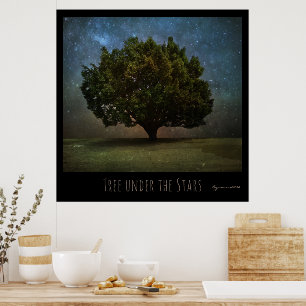 Tree under the Stars Poster