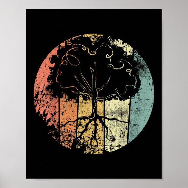 Tree Vintage Nature Environmental Protection Poster (Front)