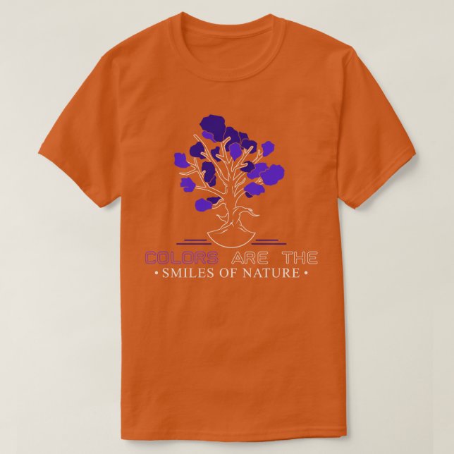 Tree with blue Blossoms T-Shirt (Design Front)
