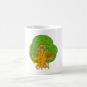 Tree with Forest Animals Cute Nature Coffee Mug