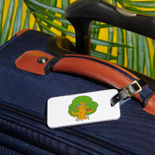 Tree with Forest Animals Cute Nature  Luggage Tag