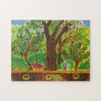 Tree with gifts and turtle jigsaw puzzle