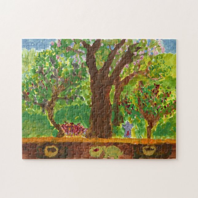 Tree with gifts and turtle jigsaw puzzle (Horizontal)