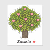 Tree with Hearts Valentine Love