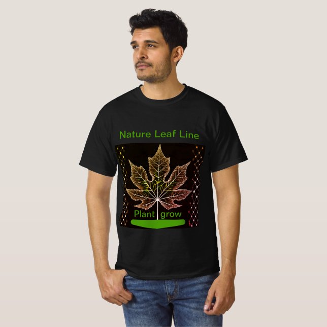 Tree With Netting Leaf Design - Nature Inspired-  T-Shirt (Front Full)