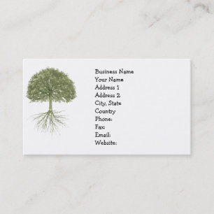 "Tree With Roots" Elegant Business Cards
