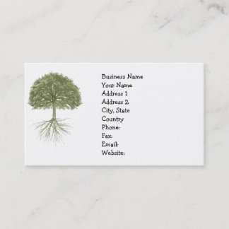 "Tree With Roots" Elegant Business Cards