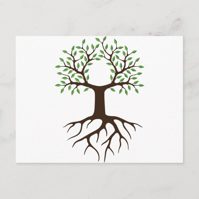 tree with roots postcard (Front)