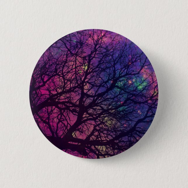 Tree x Space 6 Cm Round Badge (Front)