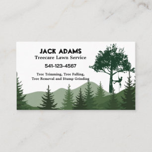 Treecare Lawn Service Business Cards