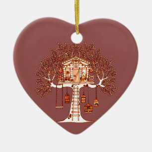 Treehouse Ceramic Tree Decoration
