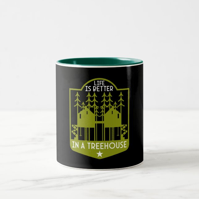 Treehouse Gifts Two-Tone Coffee Mug (Center)