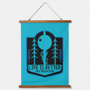 Treehouse Homes Hanging Tapestry