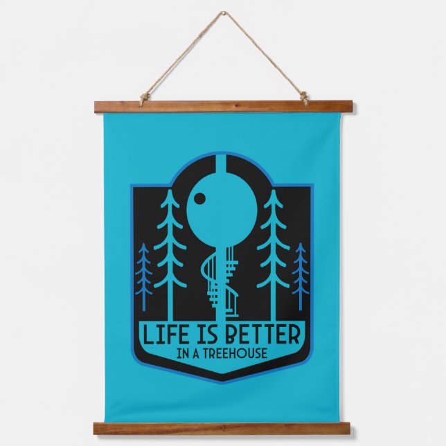 Treehouse Homes Hanging Tapestry (Front)