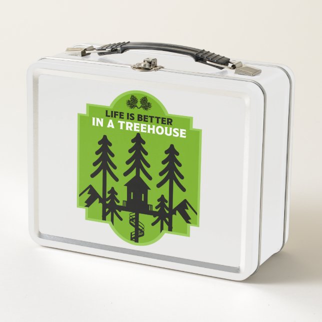 Treehouse Living Metal Lunch Box (Front)