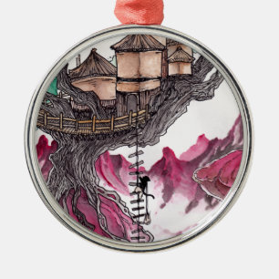 Treehouse Metal Tree Decoration