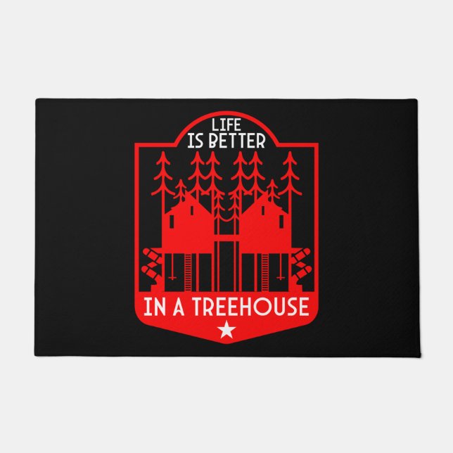 Treehouse Playhouse Gifts And Apparel Doormat (Front)