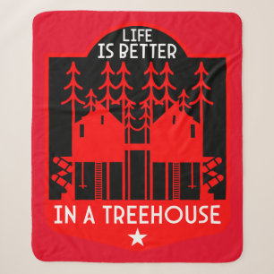 Treehouse Playhouse Gifts And Apparel Sherpa Blanket